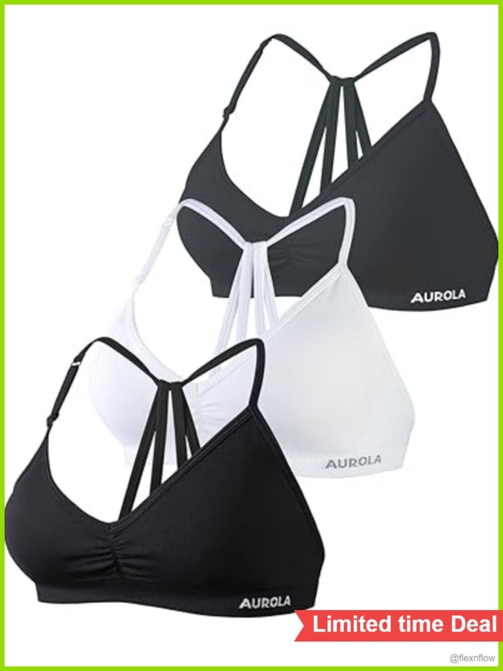 Backless Strappy Sports Bra with Removable Pads, 4-Way Stretch for Yoga & Gym